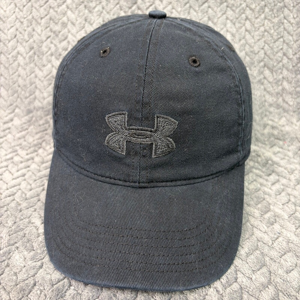 Under Armour Womens Baseball Cap Black Adjustable Hat OSFA 1249587